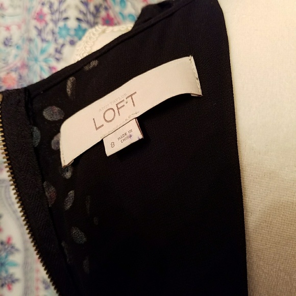 LOFT Eyelet Detail Drop Waist Cocktail Dress - Picture 7 of 7